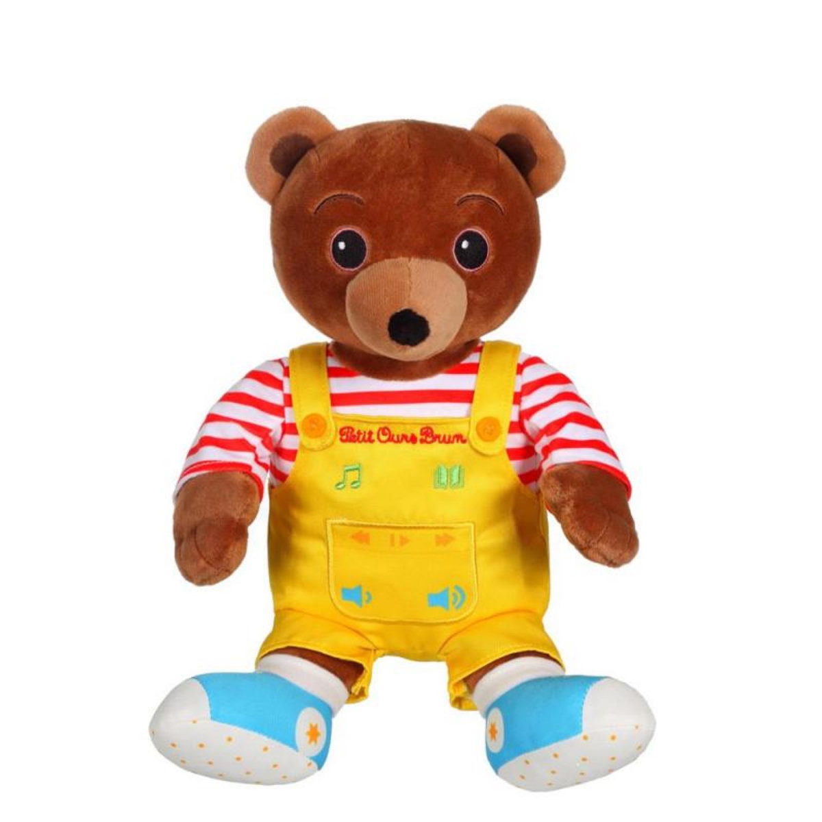 Gipsy Peluche interactive Gipsy Petit Ours Brun Conteur d'Histoires 28 cm Marron