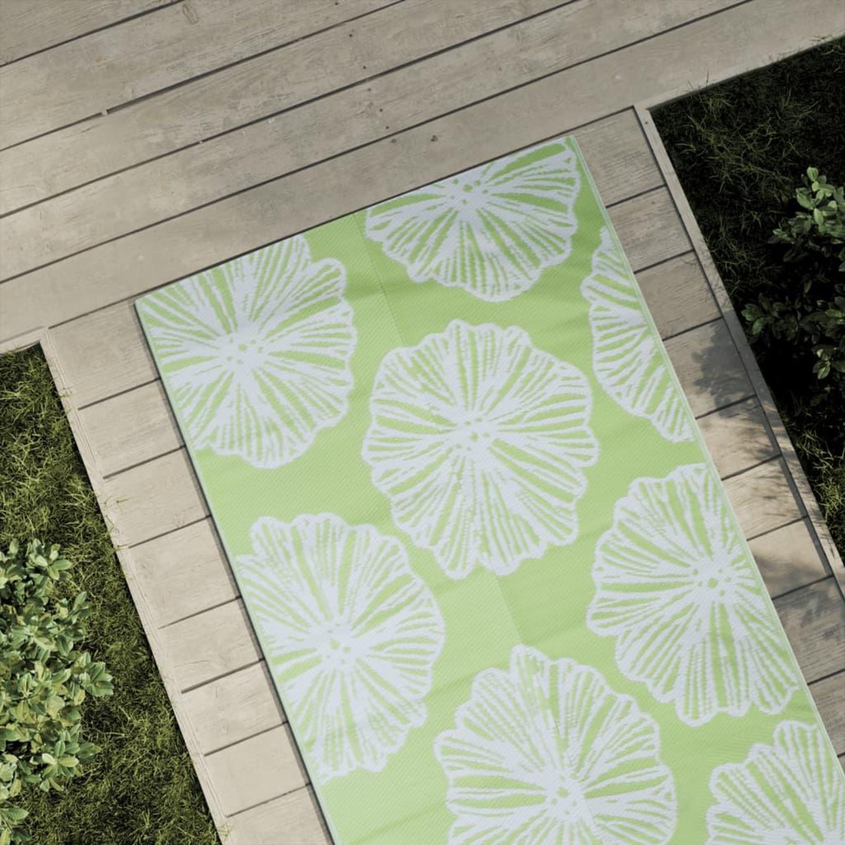 VIDAXL Tapis d'exterieur ARAKIL vert 80x150 cm PP