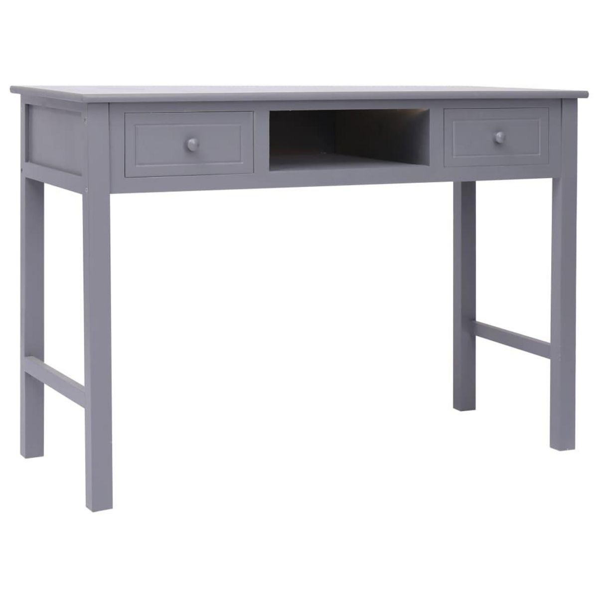 VIDAXL Bureau Gris 110 x 45 x 76 cm Bois