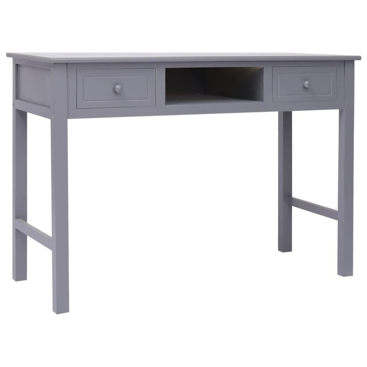 VIDAXL Bureau Gris 110 x 45 x 76 cm Bois