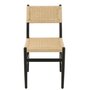 Voir la diapositive 2 : Paris Prix Chaise Corde en Bois  Lap  87cm Noir