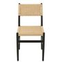 Voir la diapositive 2 : Paris Prix Chaise Corde en Bois  Lap  87cm Noir