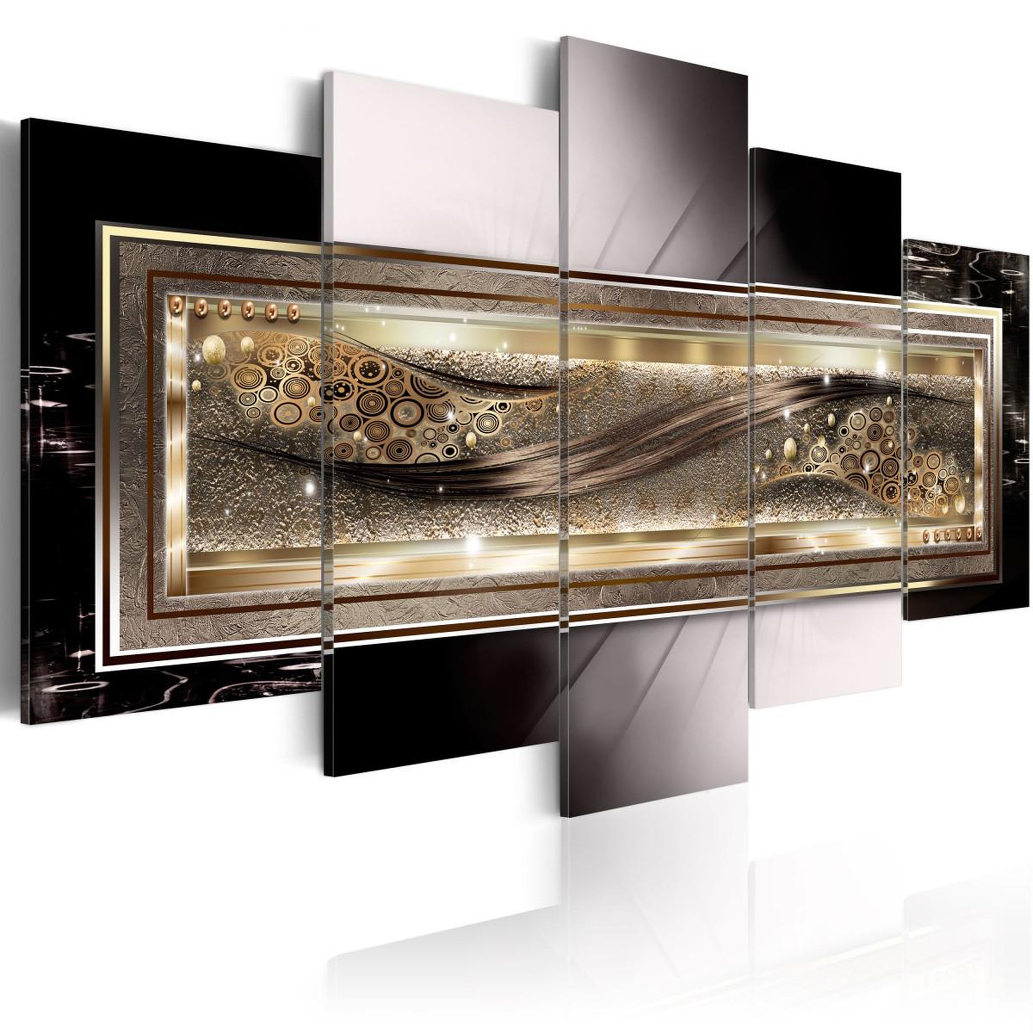 Paris Prix Tableau imprimé  golden moments. Coloris disponibles : Multicolore