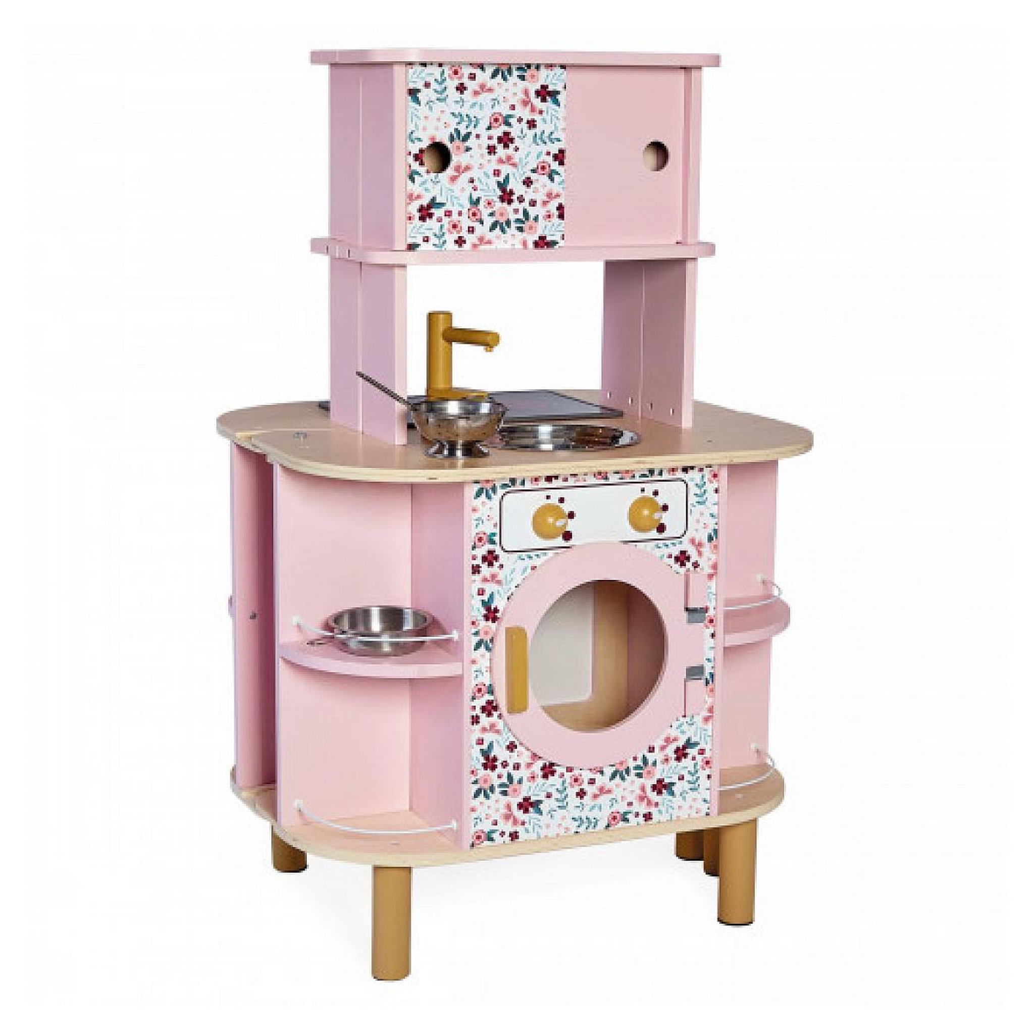 Voir la diapositive 6 : Juratoys-Janod Cuisine en Bois Twist avec Accessoires Éducatifs pour Enfants