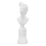 Paris Prix Statuette Buste Femme Déco  Terrence  35cm Blanc