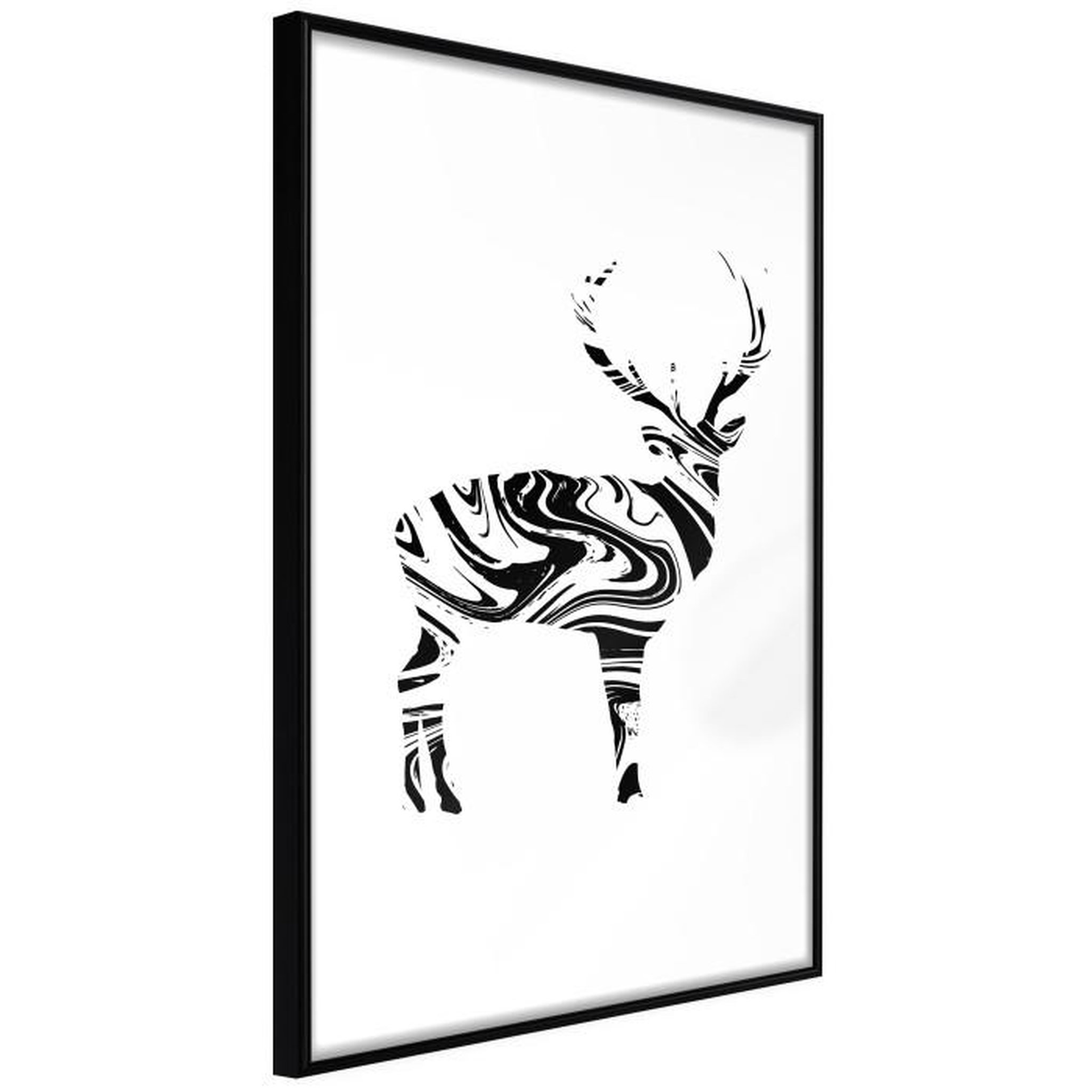 Paris Prix Affiche Murale Encadrée  Marble Stag. Coloris disponibles : Noir, Jaune