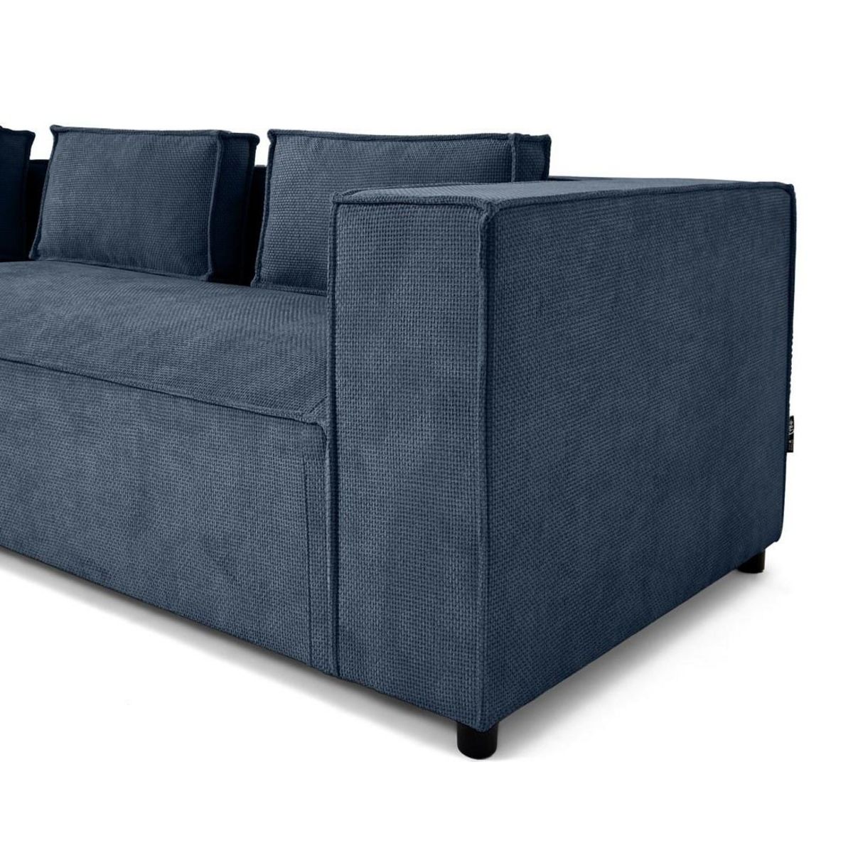 LISA DESIGN Stella - canapé d'angle gauche - 4 places - en tissu texturé