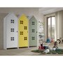 Voir la diapositive 2 : Paris Prix Pack - 3 Armoires Enfant  Casami Bruges  171cm Blanc, Jaune & Vert