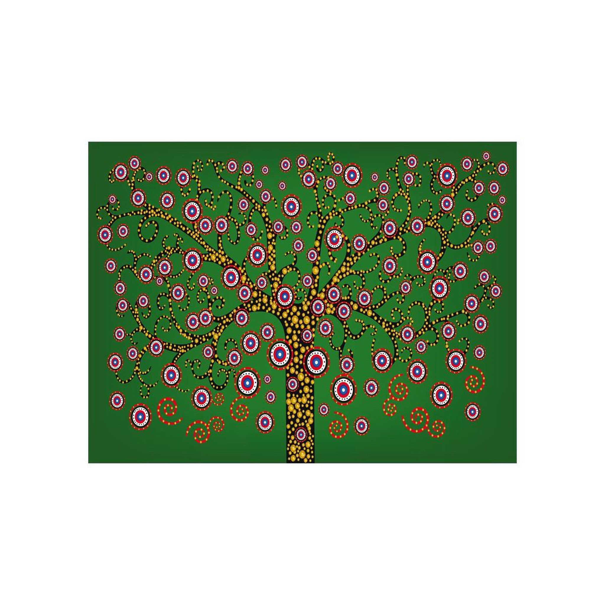 Voir la diapositive 2 : Paris Prix Papier peint  abstraction : arbre vert