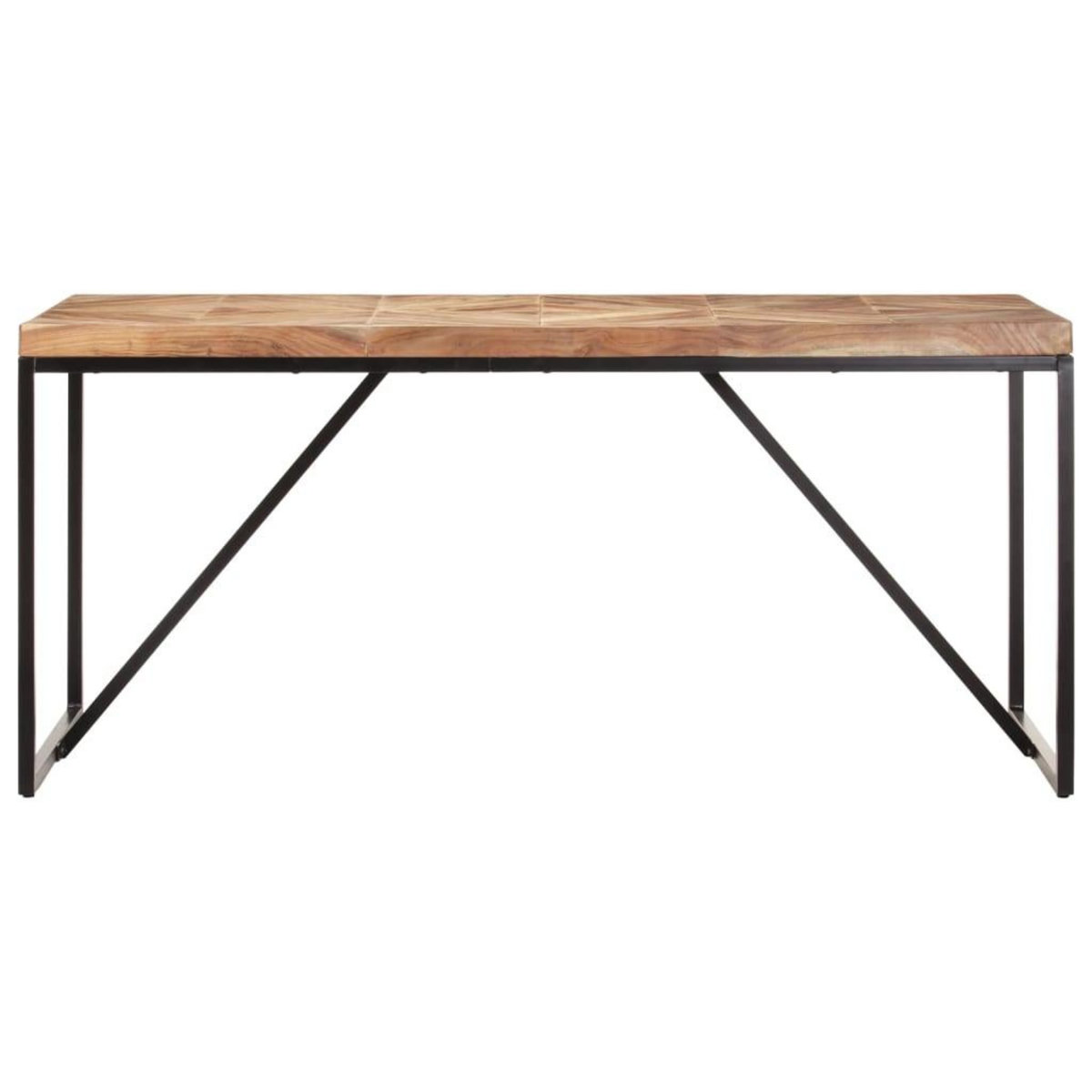 VIDAXL Table a dîner 160x70x76 cm Bois massif d'acacia et de manguier