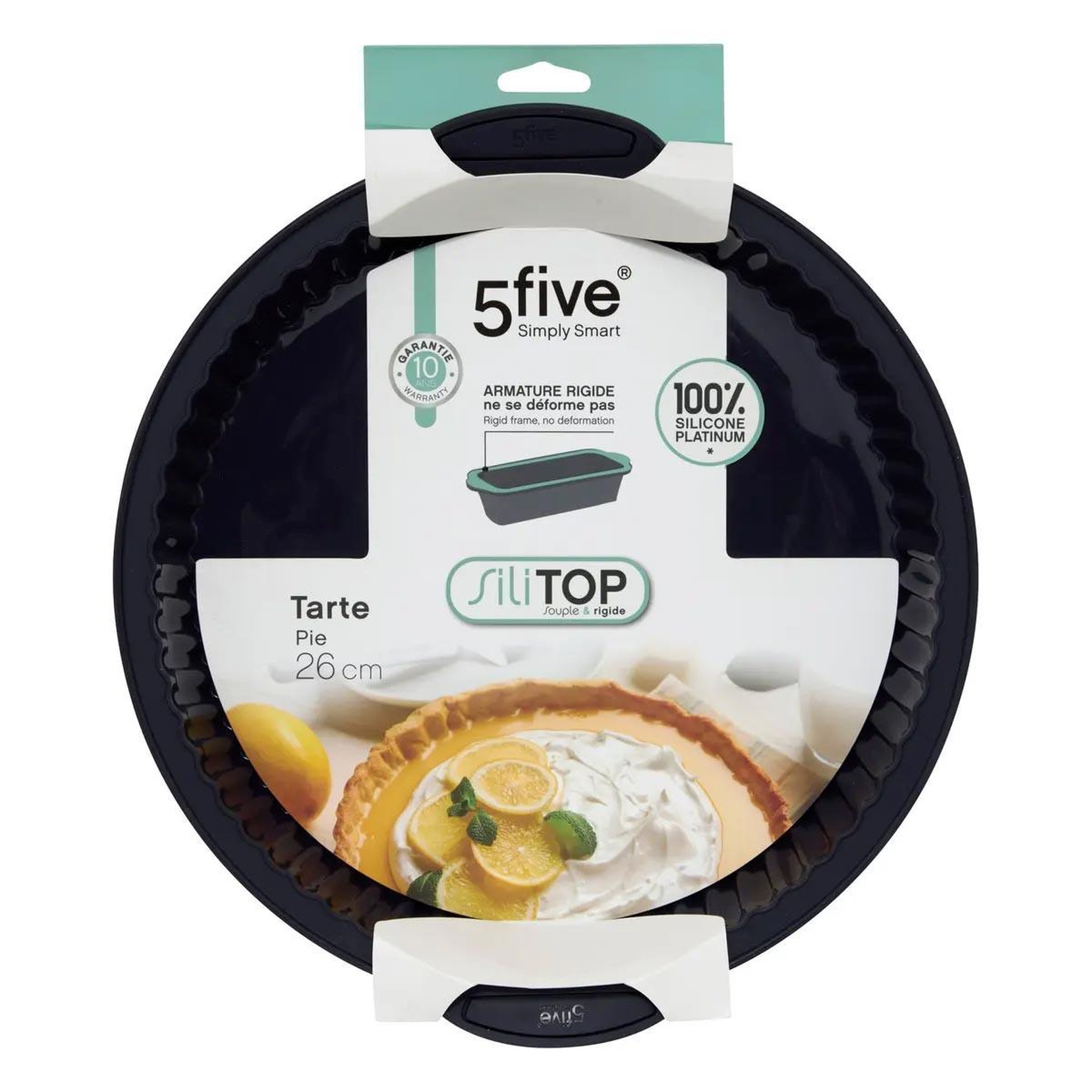 Voir la diapositive 3 : FIVE Moule à tarte en silicone  silitop  28cm gris