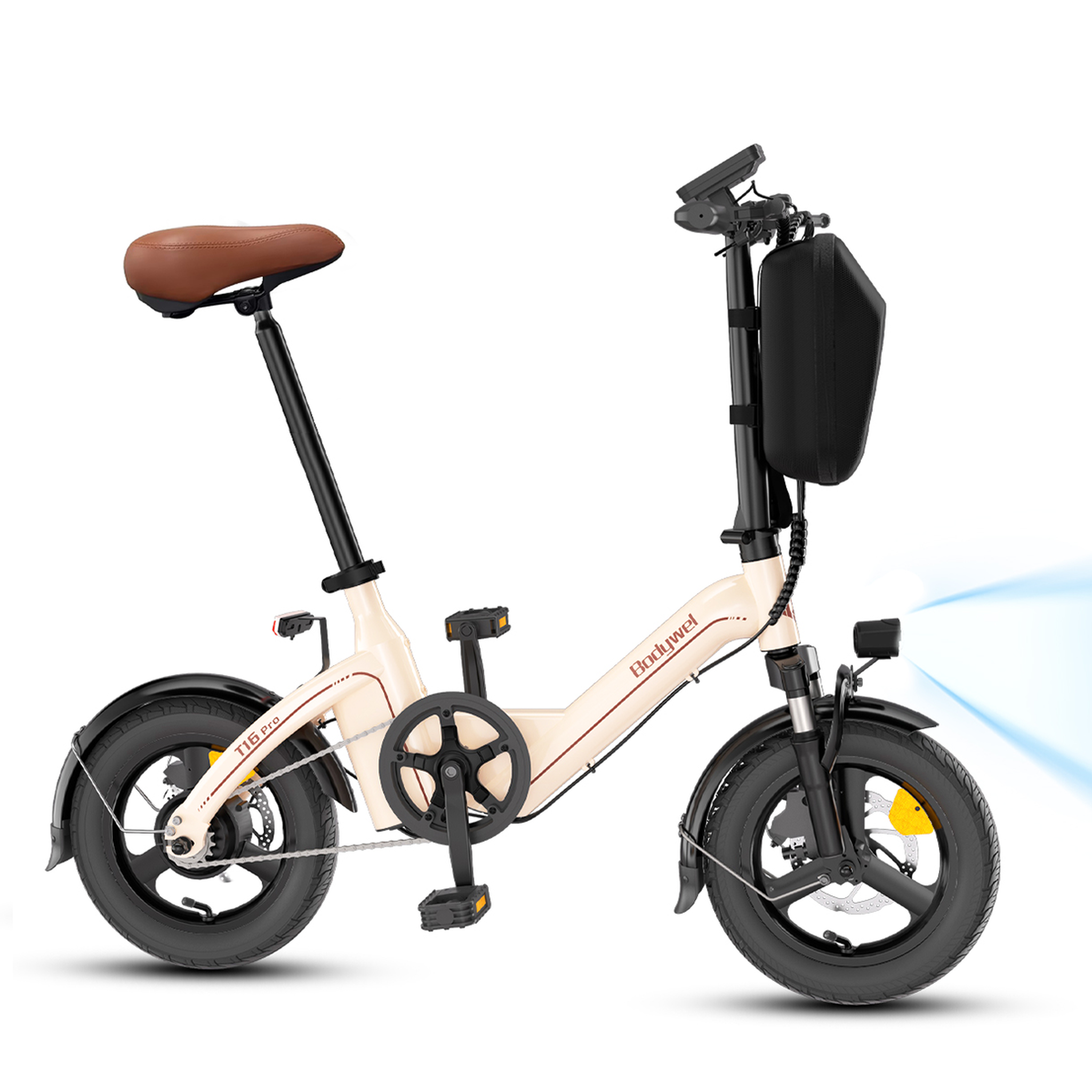 Voir la diapositive 1 : BODYWEL Mini vélo électrique pliable bodywel t16 pro