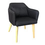 Voir la diapositive 1 : Paris Prix Lot de 20 Fauteuils en Tissu  Delante  67cm Noir