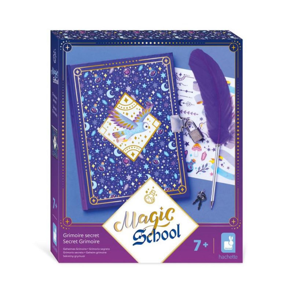 JANOD Jeu créatif Janod Magic School Grimoire Secret