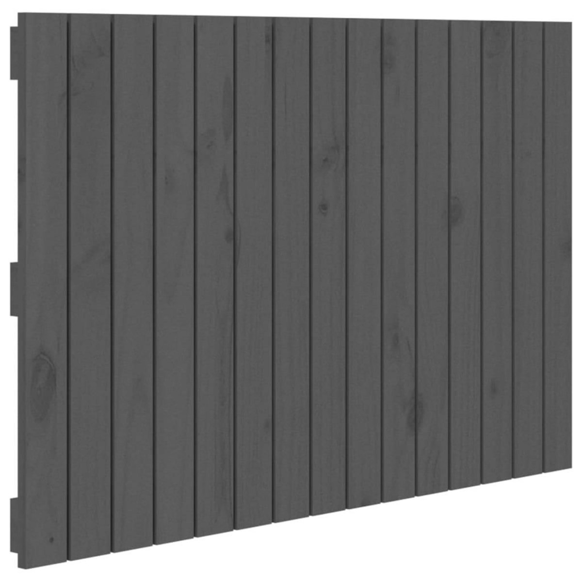 VIDAXL Tete de lit murale Gris 95,5x3x60 cm Bois massif de pin