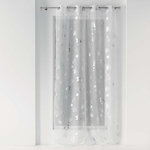 Paris Prix Rideau Voilage à Œillets  Bloomy  140x280cm Blanc