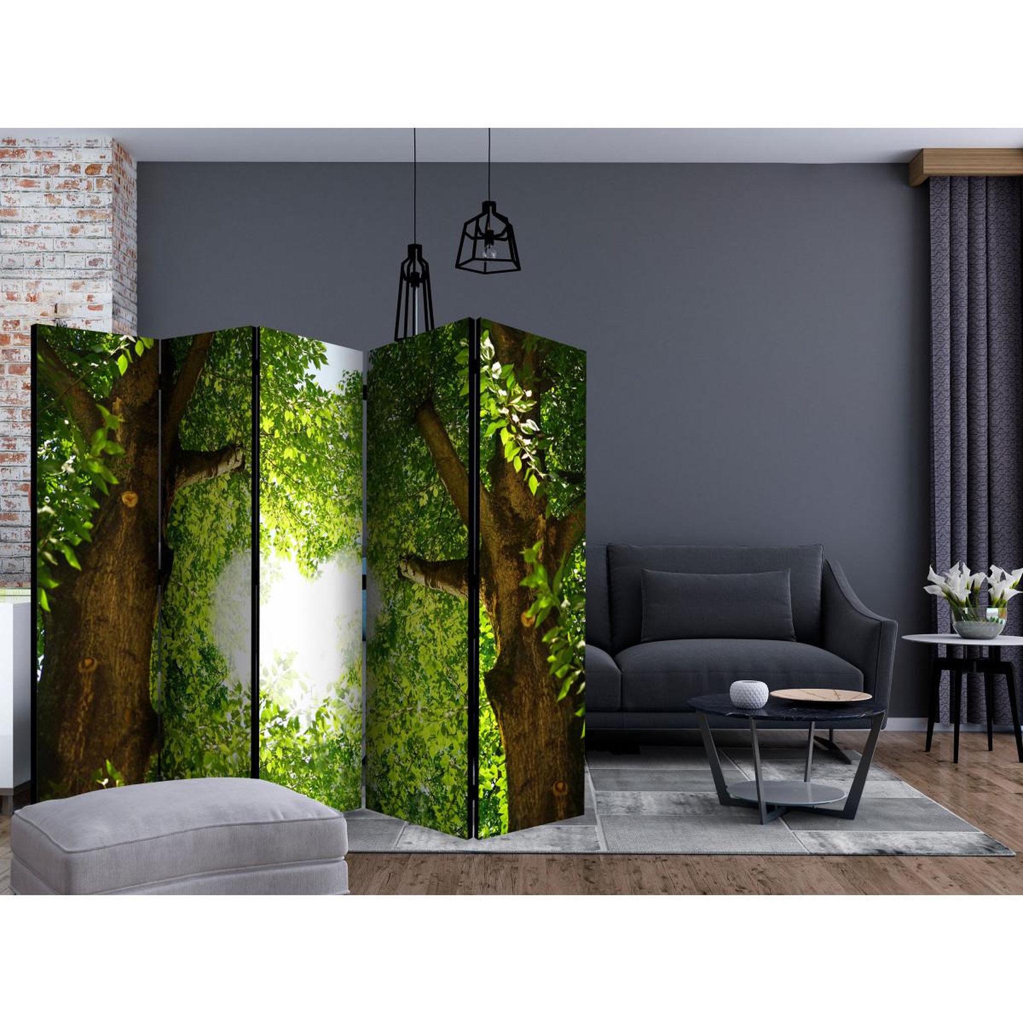 Voir la diapositive 2 : Paris Prix Paravent 5 volets  love clearance  172x225cm