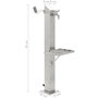 Voir la diapositive 6 : VIDAXL Colonne a eau de jardin carree Acier inoxydable 95 cm