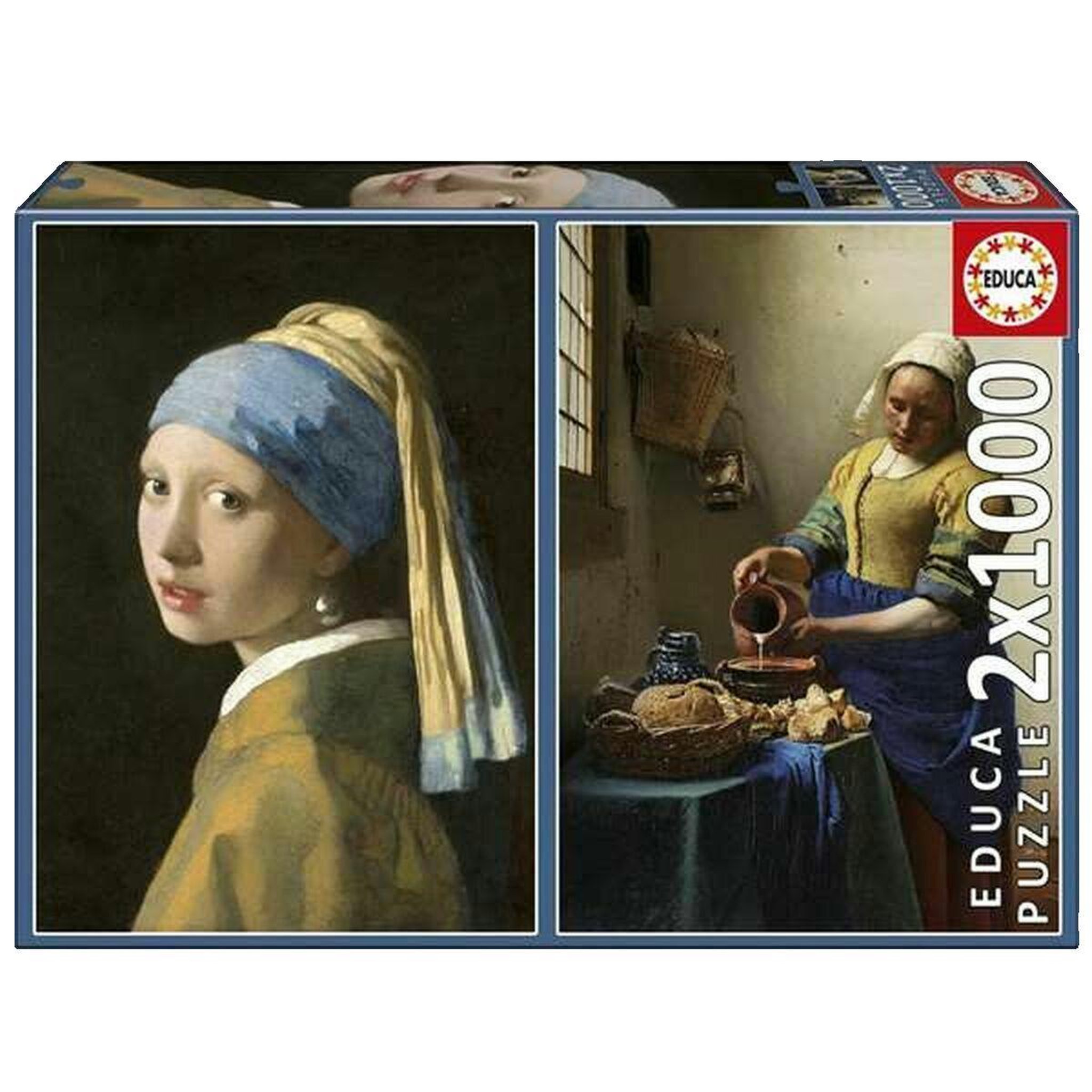 Voir la diapositive 3 : EDUCA Puzzle Educa Collection Jan Vermeer 2x1000 Pièces
