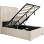 Voir la diapositive 3 : Habitat et Jardin Lit avec coffre  Mia  - 160 x 200 cm - Beige