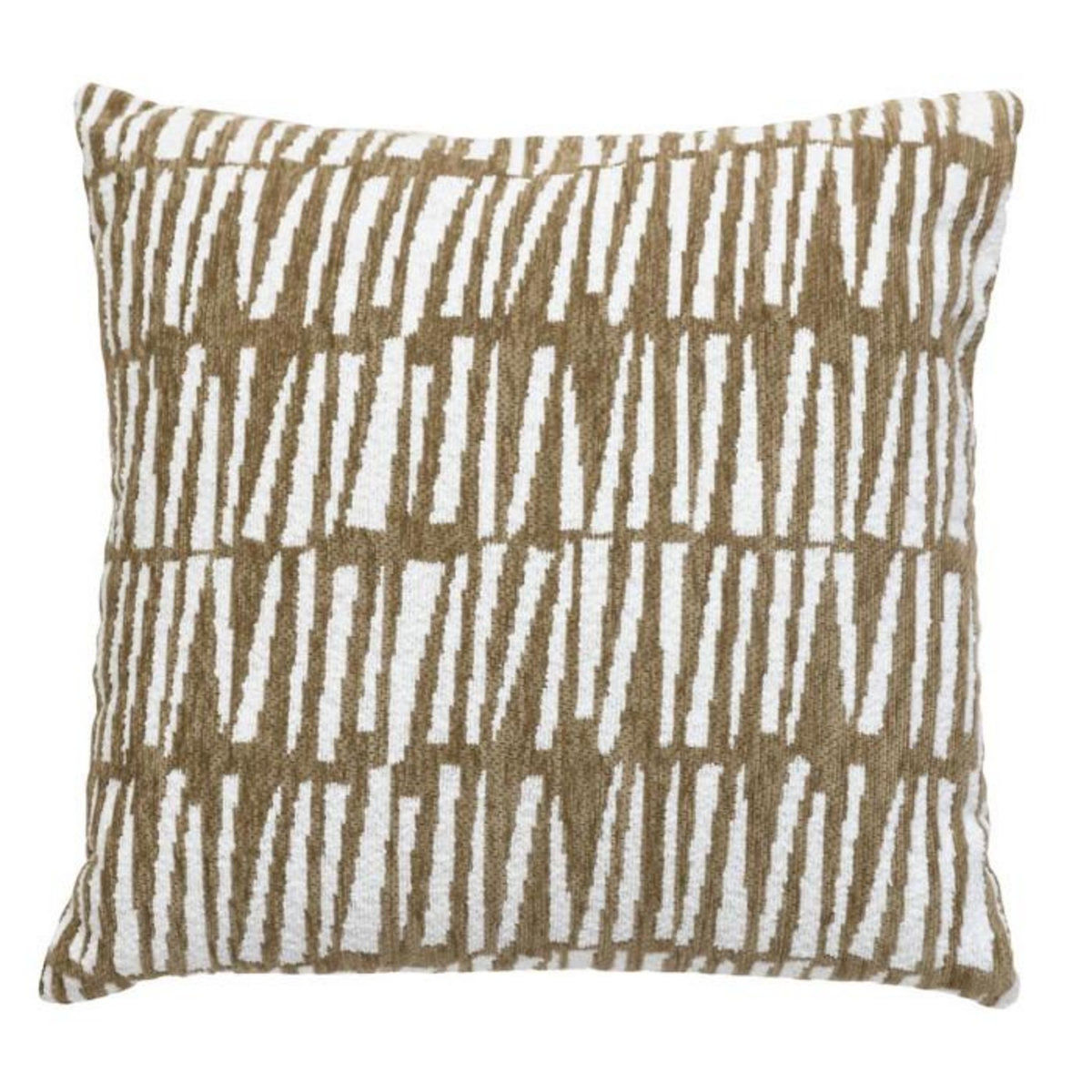 ATMOSPHERA Housse de Coussin Chenille  Jeni  40x40cm Kaki