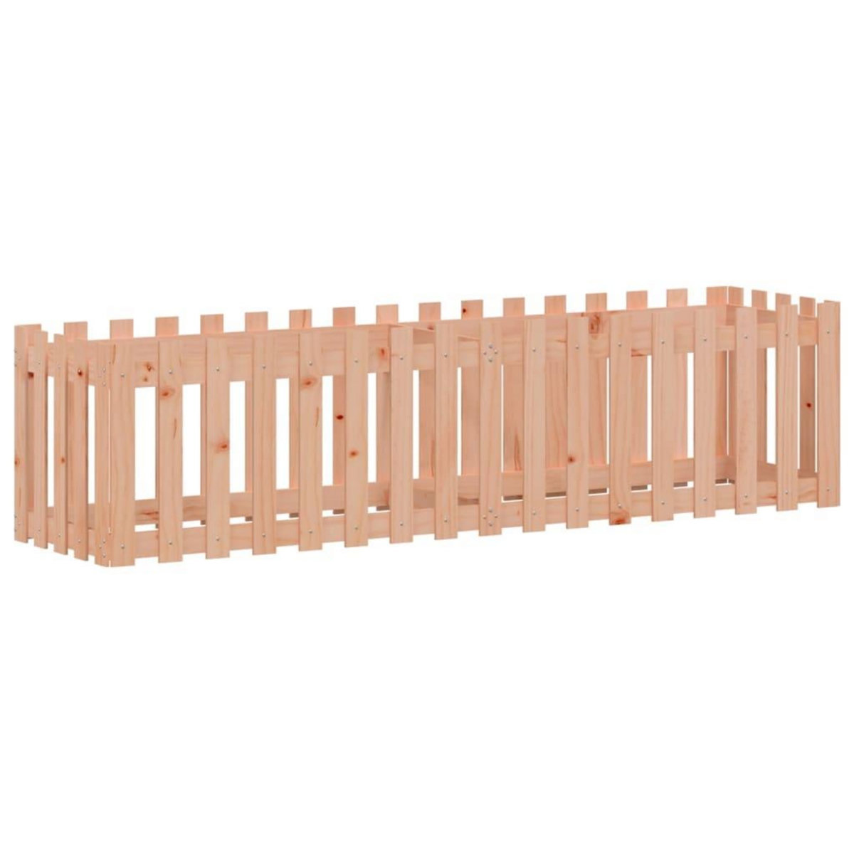 VIDAXL Lit sureleve de jardin design de cloture bois douglas massif