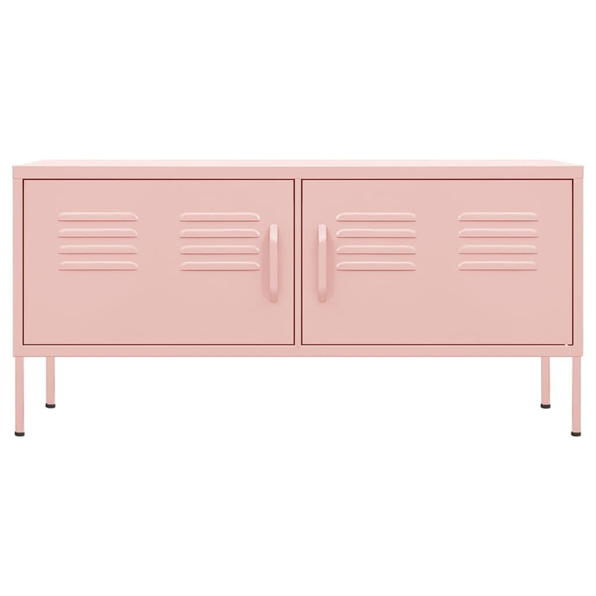 Voir la diapositive 3 : VIDAXL Meuble TV Rose 105x35x50 cm Acier