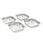 Voir la diapositive 2 : VIDAXL Récipients Gastronorm 4 pcs GN 1 2 65 mm Acier inoxydable