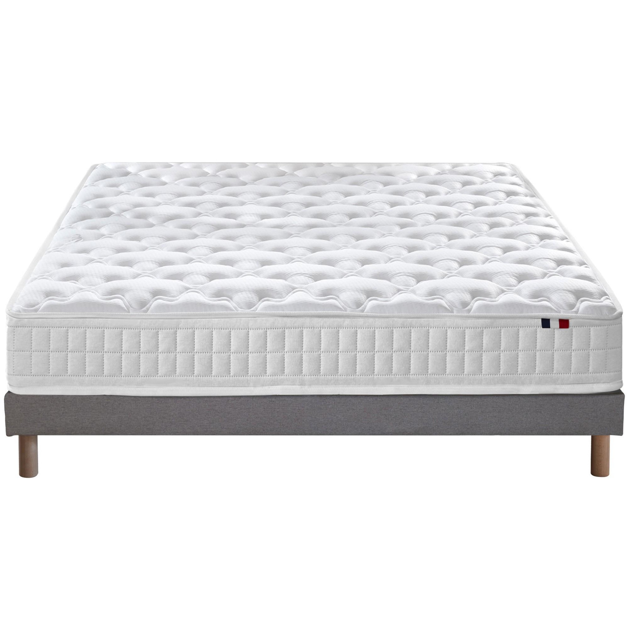 Voir la diapositive 2 : IDLITERIE Pack literie complet ASTRE : matelas, sommier, couette et oreillers, made in France