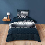 Douceur d'Intérieur Housse de couette 140x200 + 1 taie STATES 100% coton