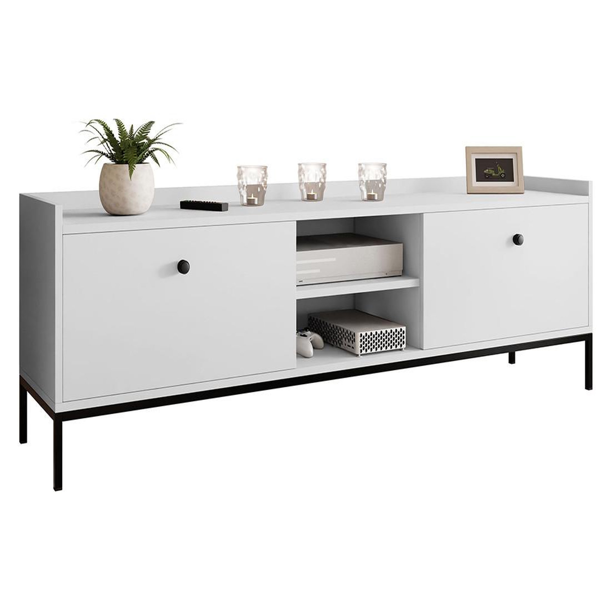 Voir la diapositive 2 : BEST MOBILIER Filipo - meuble tv - 180 cm