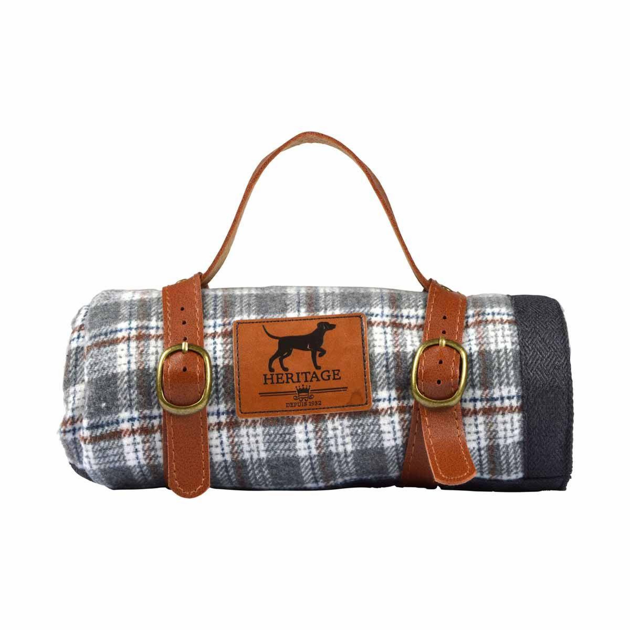 Voir la diapositive 6 : LOVE STORY Plaid pour Chien & Chat  Héritage  70x100cm Gris