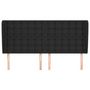 Voir la diapositive 4 : VIDAXL Tete de lit avec oreilles Noir 183x23x118/128 cm Similicuir