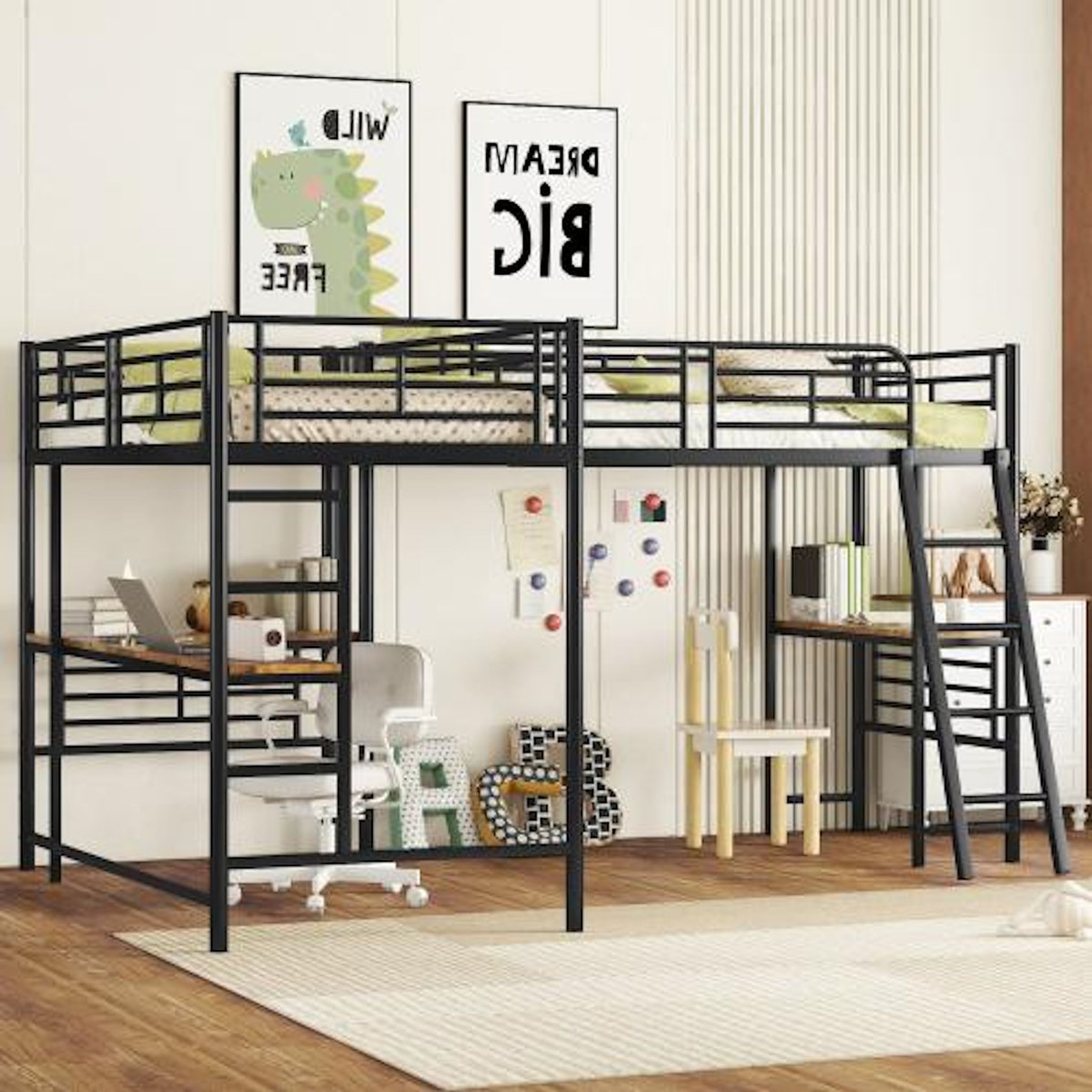 MERAX Lit mezzanine enfant