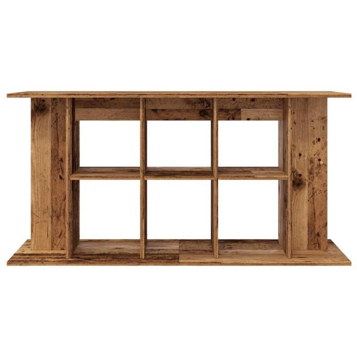 VIDAXL Support pour aquarium vieux bois 120x40x60 cm bois d ingénierie