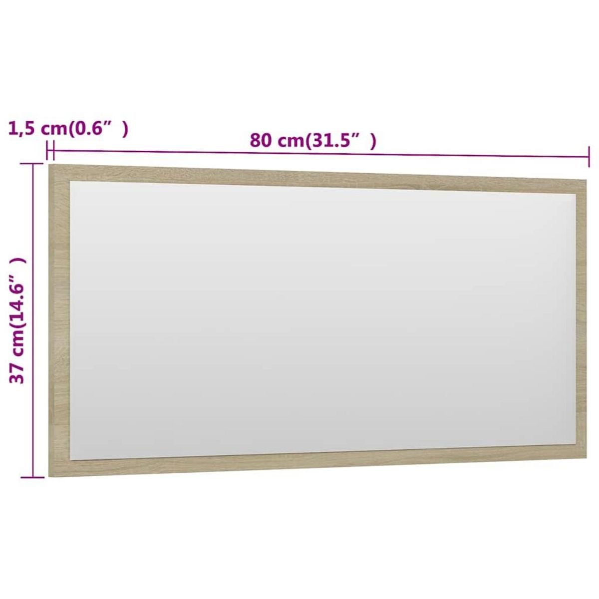 VIDAXL Ensemble de meubles de salle de bain 2 pcs chene sonoma