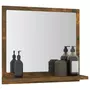VIDAXL Miroir de bain Chene fume 40x10,5x37 cm Bois d'ingenierie