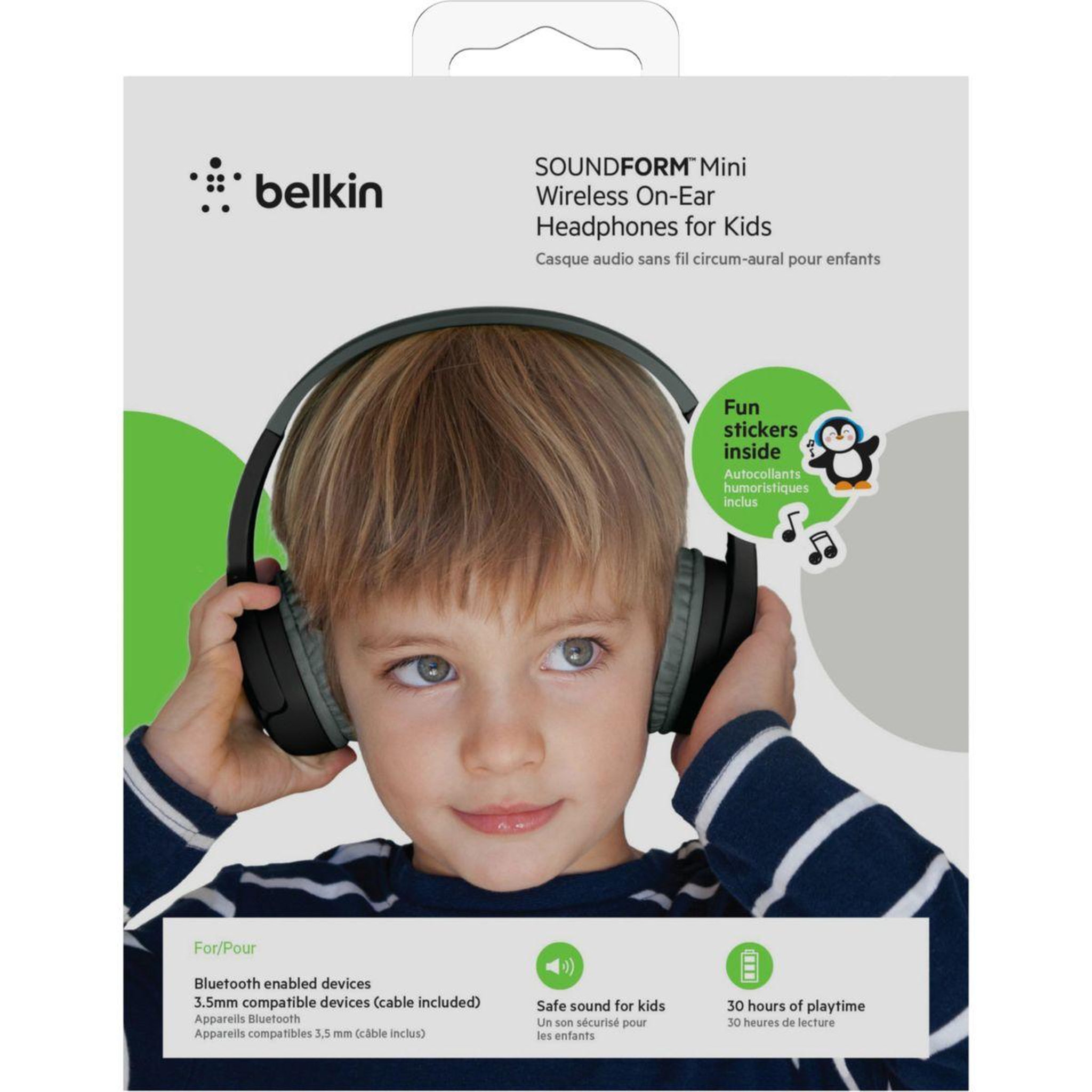 Voir la diapositive 3 : Belkin Casque pour enfant SoundForm Mini Noir