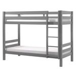 Paris Prix Lit Superposé Enfant Bois  Pino  90x200cm Gris