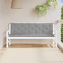 Voir la diapositive 3 : VIDAXL Coussin de banc de jardin gris 180x(50+50)x7 cm tissu oxford