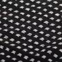 VIDAXL Couverture coton a carreaux 160x210 cm Noir