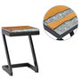 Voir la diapositive 1 : VIDAXL Table basse 30x30x50 cm Bois de teck massif et polyresine