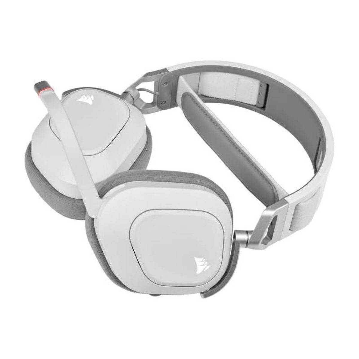 Corsair Casque gaming - CORSAIR HS80 Wireless - Blanc - Microphone omnidirectionnel
