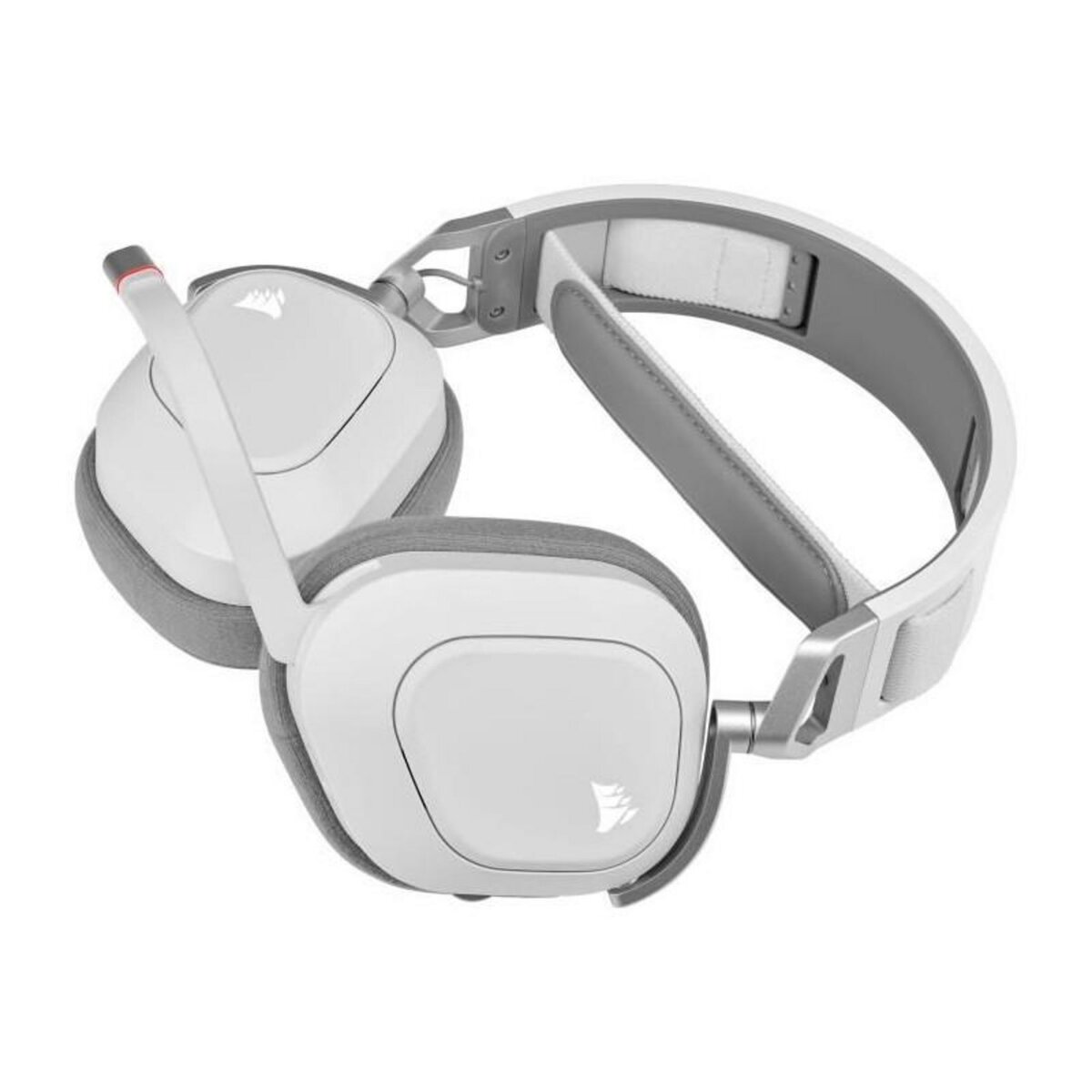 Corsair Casque gaming - CORSAIR HS80 Wireless - Blanc - Microphone omnidirectionnel