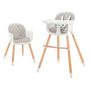 Voir la diapositive 1 : KINDERKRAFT Chaise haute évolutive 2 en 1 Sienna