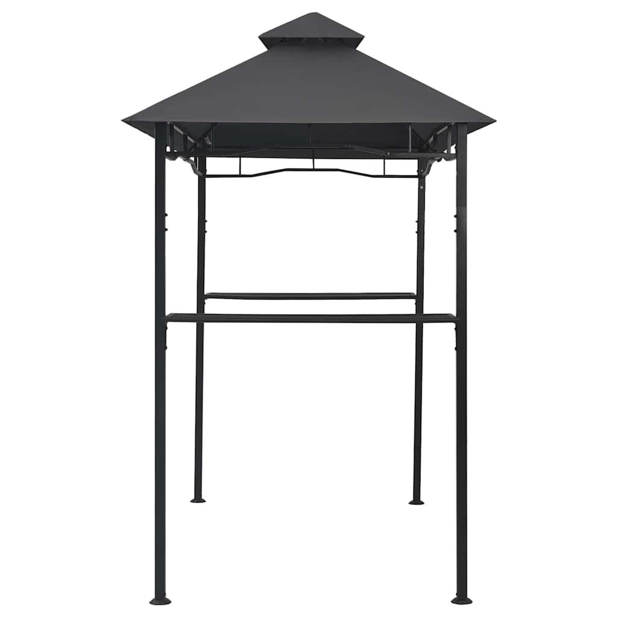Voir la diapositive 4 : VIDAXL Belvedere de barbecue 240x150x255 cm anthracite acier