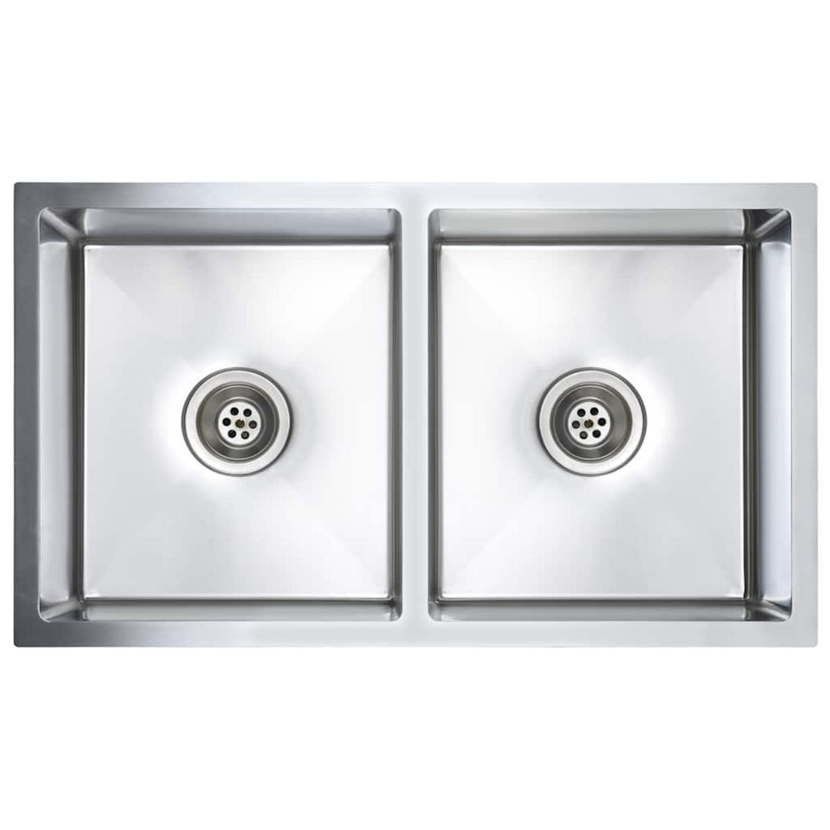 VIDAXL Evier de cuisine fait a la main Acier inoxydable