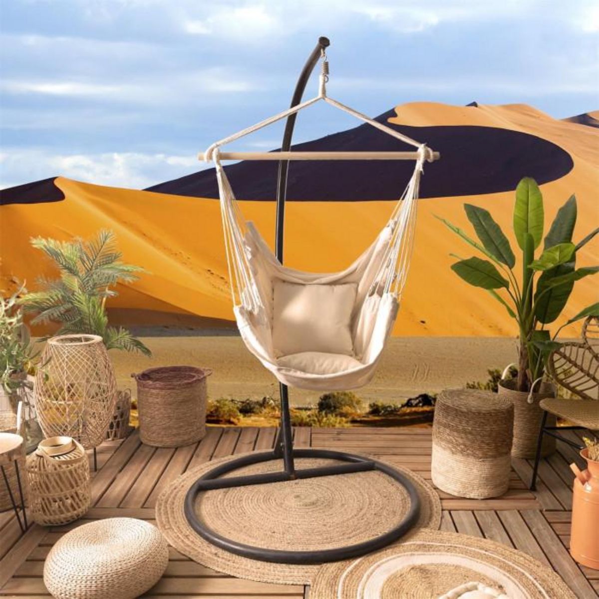 Paris Prix Balancelle Design  Sumatra  125cm Beige