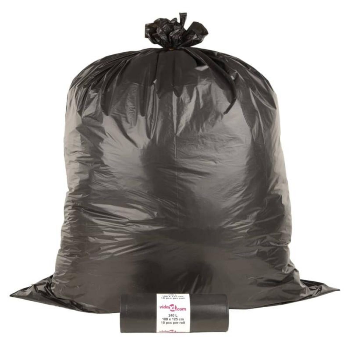 VIDAXL Sacs poubelles 150 pcs noir 240 L