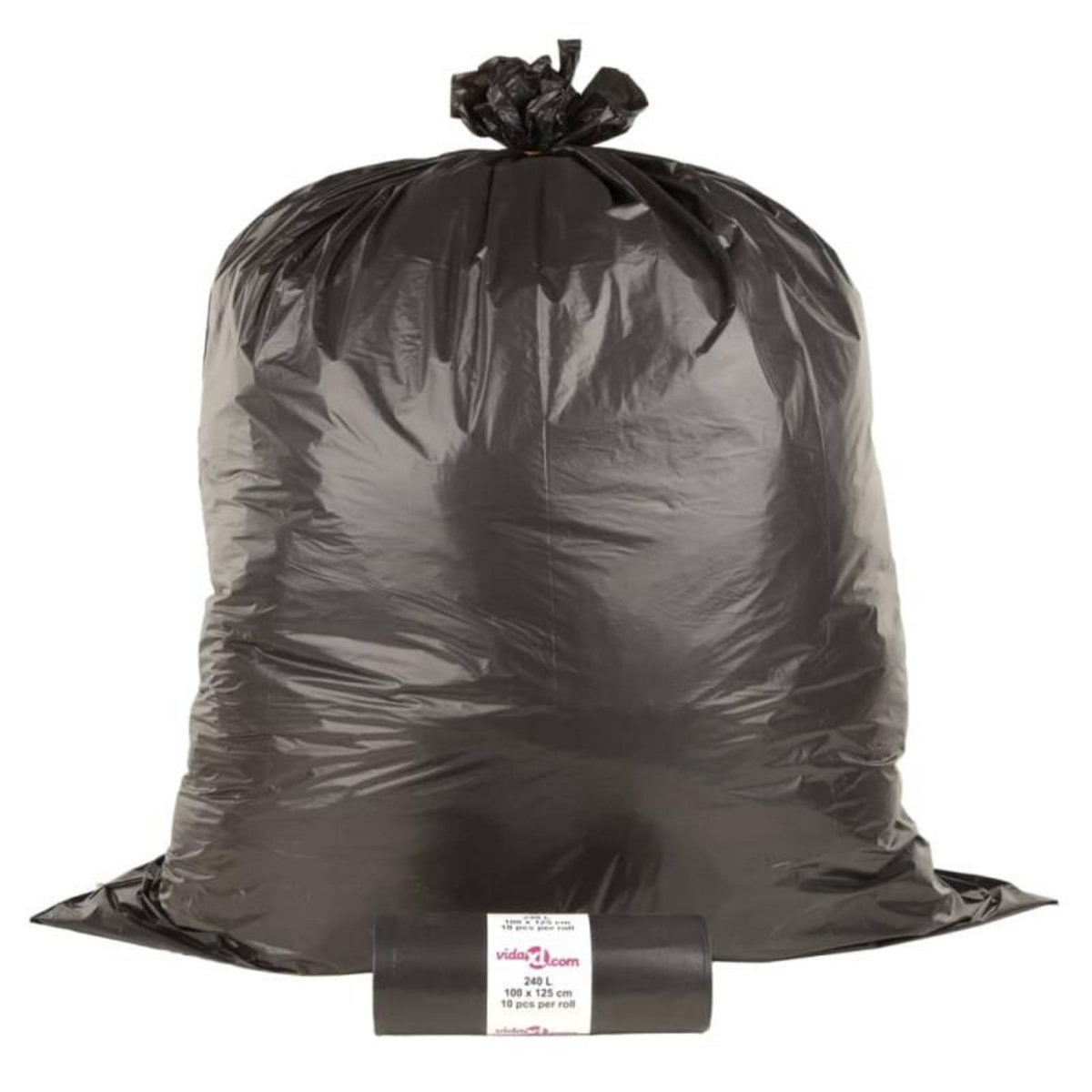 VIDAXL Sacs poubelles 150 pcs noir 240 L